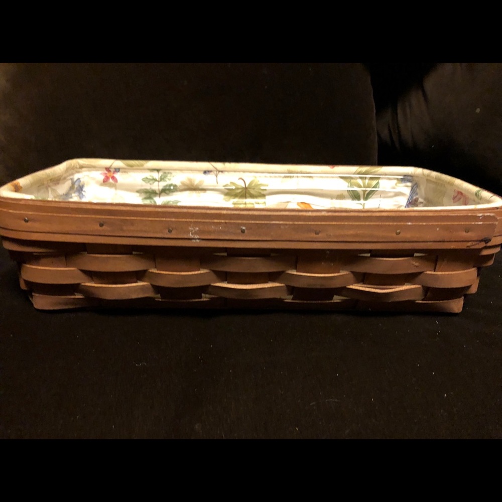 Longaberger bread basket with liner
